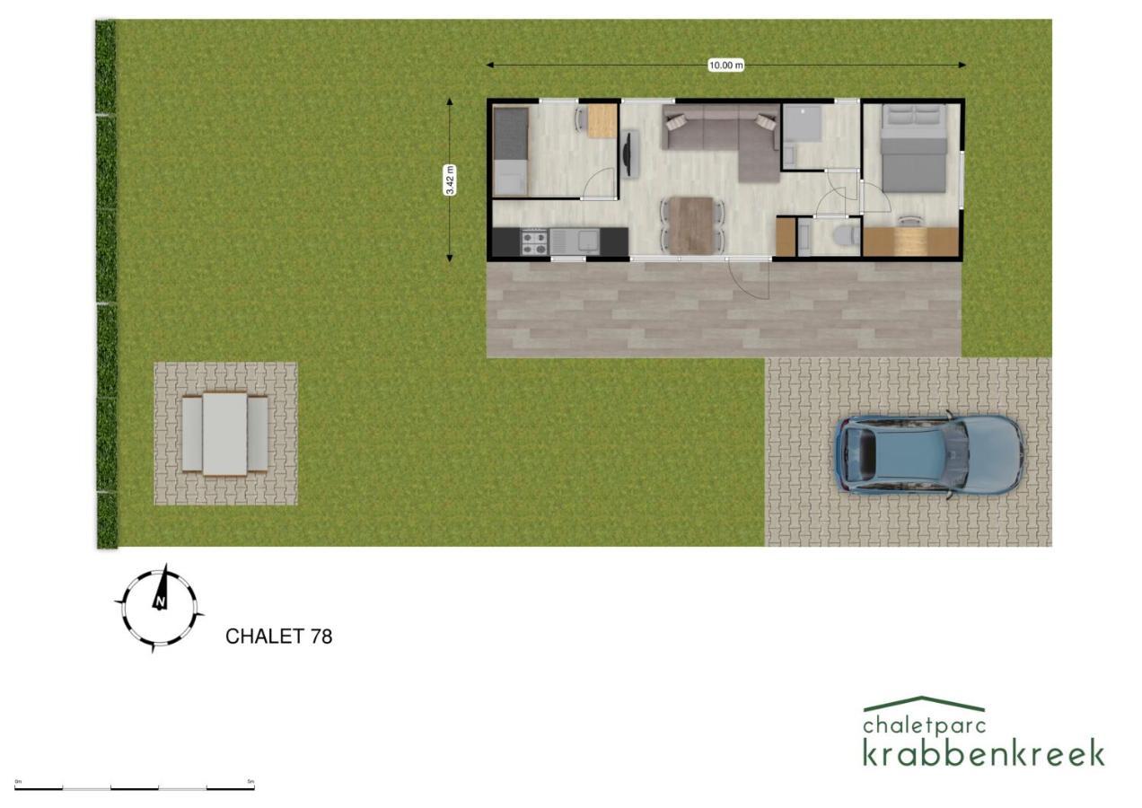 Chaletparc Krabbenkreek Zeeland - Chalet 78 Sint Annaland Bagian luar foto